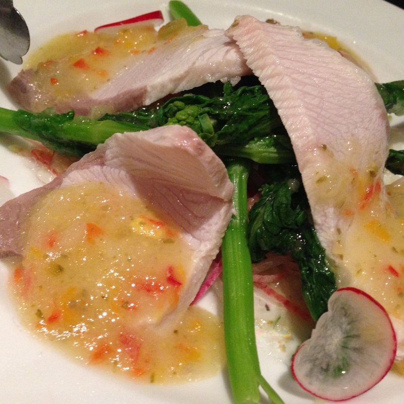 お魚と菜の花の冷菜