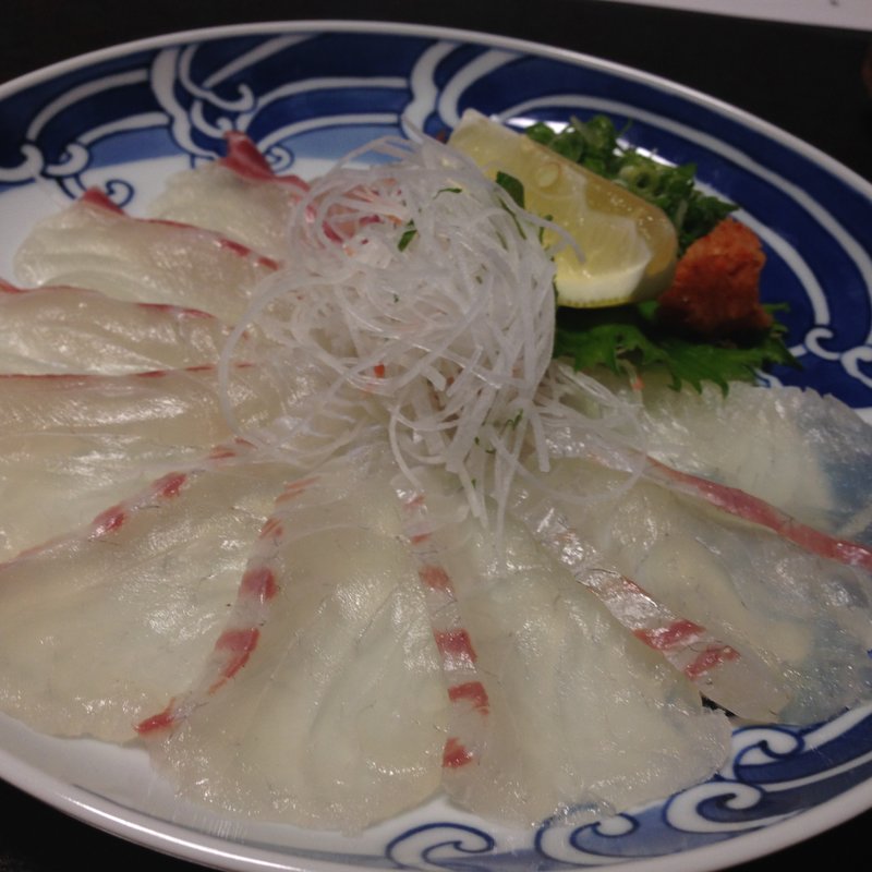 媛鯛のお造り(さち家)