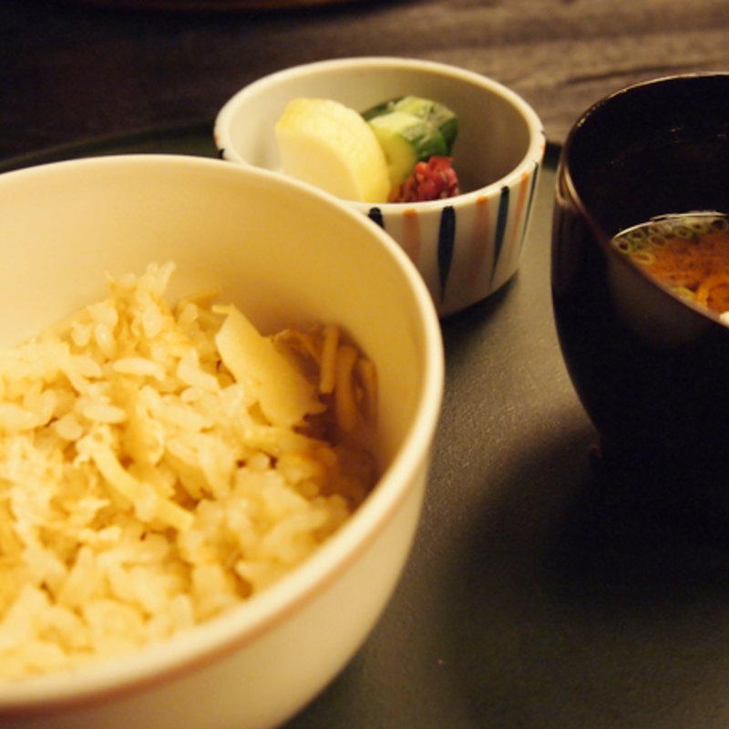 筍ごはんと味噌汁(雲居 )