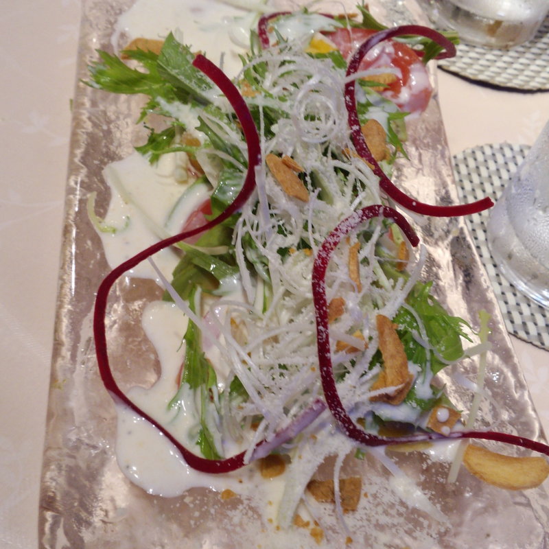 サラダ　ハワイアン風(湯沢　グランドホテル)