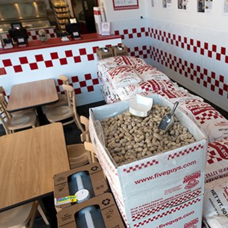 Peanuts (FREE!!!)(FIVE GUYS FAMOUS BURGERS & FRIES)