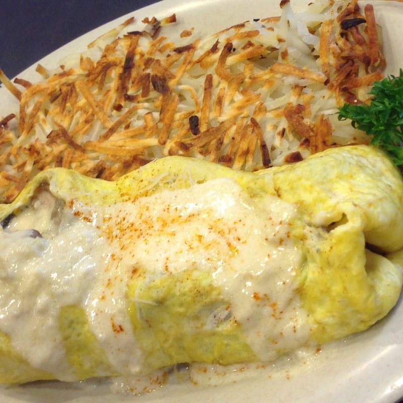 Omelet (shrimp,mushroom)(Boots & Kimo's Homestyle Kitchen)