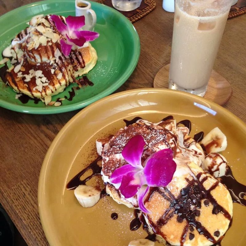 チョコチップバナナパンケーキ(Cafe Lanai （カフェ　ラナイ）)