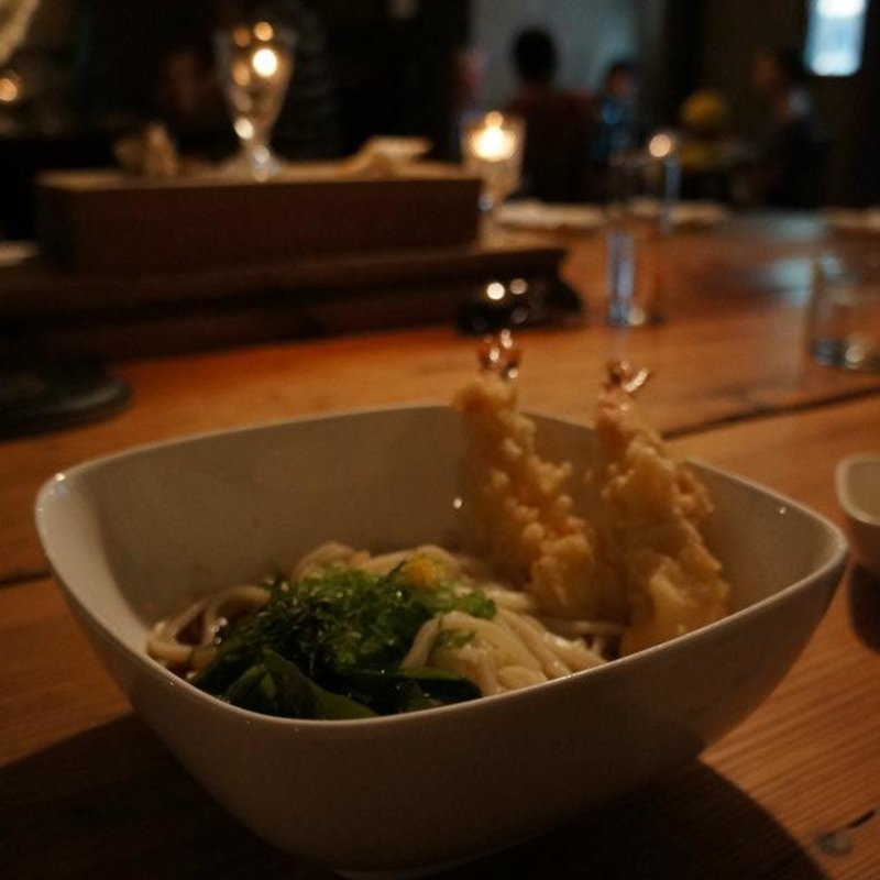 えび天ぷらうどん(Samurai Mama)