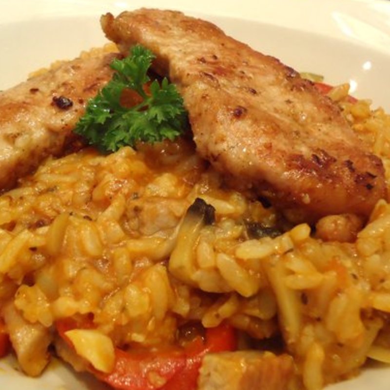 Pork Chop Risotto(Anytime Cafe)