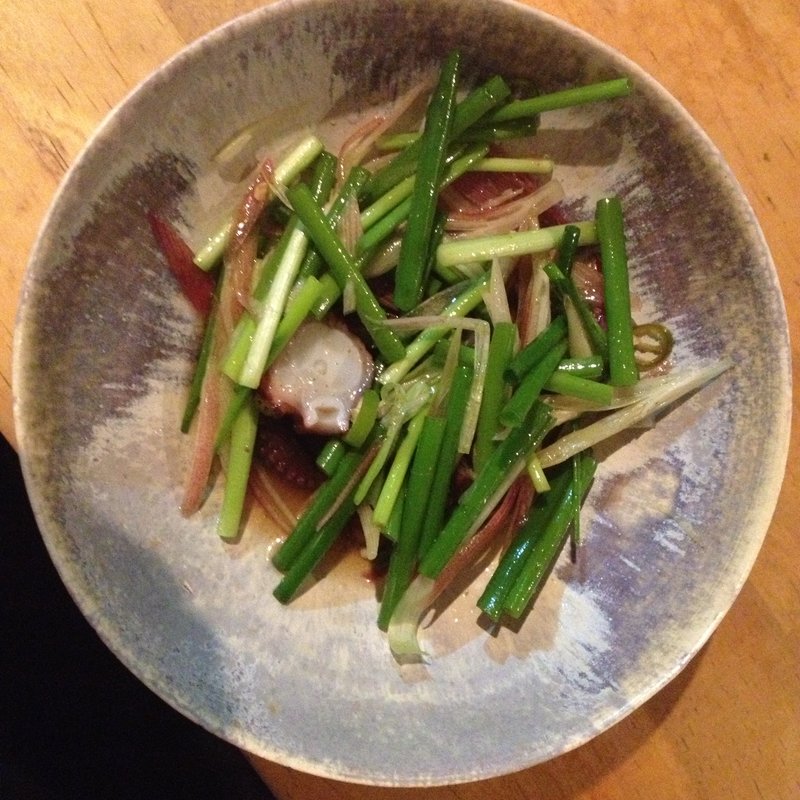 タコとミョウガの伊豆大島風マリネ(オーツキ食堂)