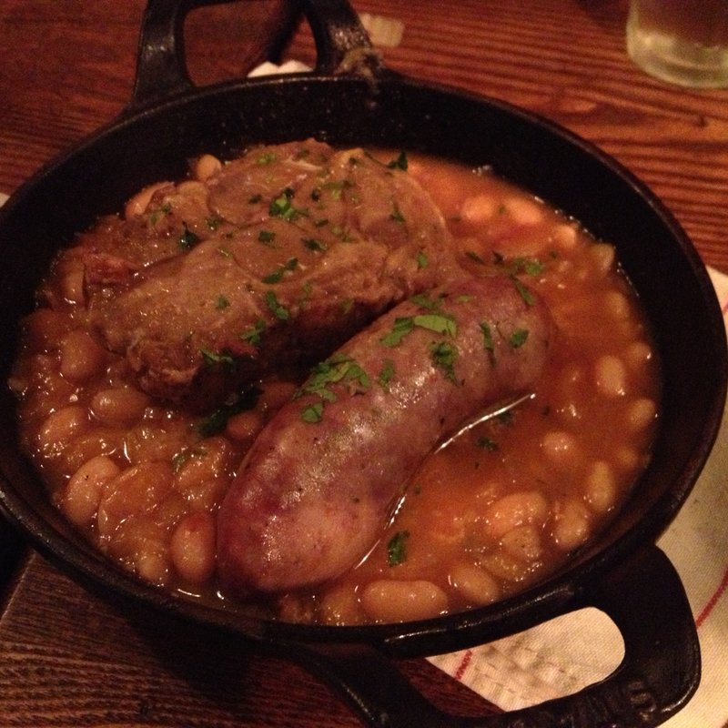 羊肉のソーセージとカスレ(organ)