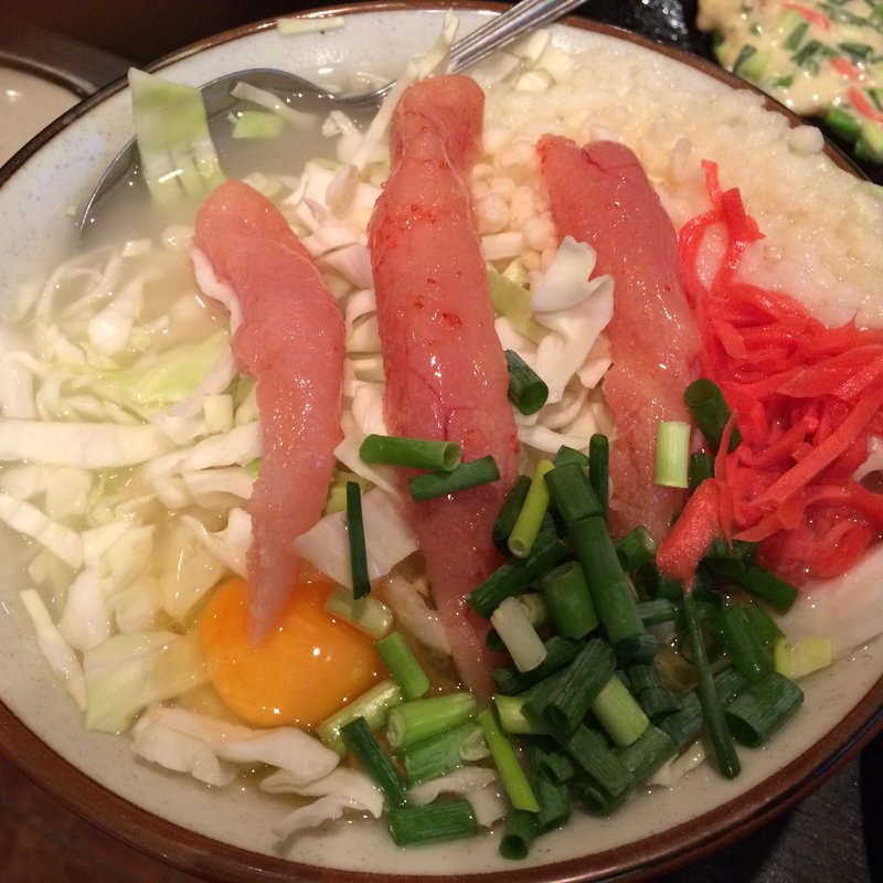 辛子めんたい子入りもんじゃ(つちや )