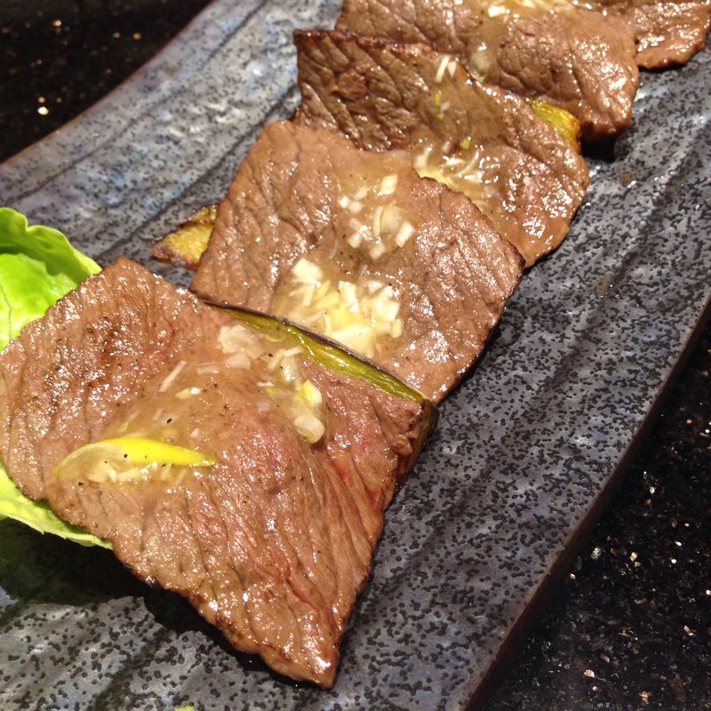 和牛と茄子のネギ塩(にぎり長次郎 草津店 （にぎりちょうじろう）)