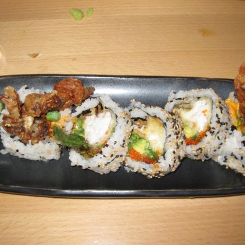 soft shelled crab roll(Morimoto)