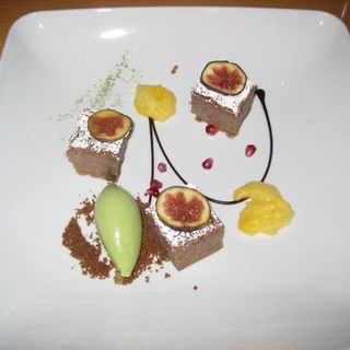 Fig chocolate cake dessert(Morimoto)