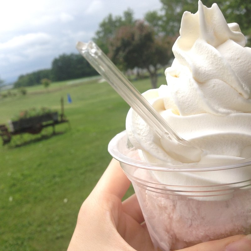 贅沢ソフト(手作りアイス「花茶」)