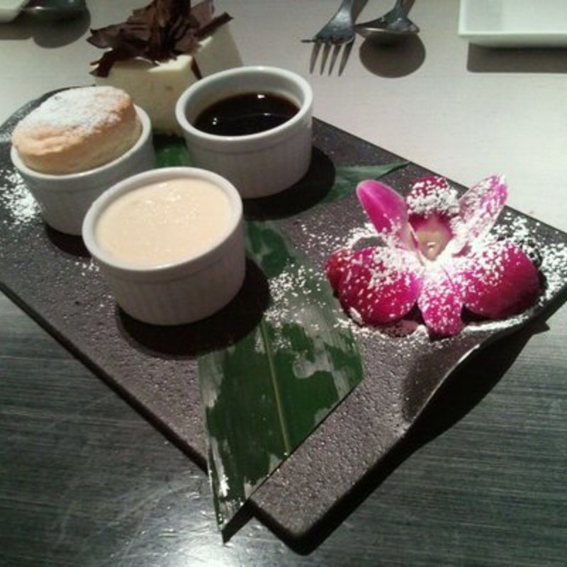 hot and cold tofu dessert(Morimoto)