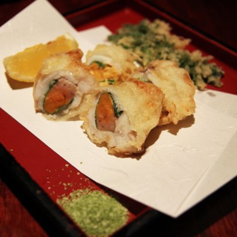 Monkfish liver & tempura(ZENKICHI)