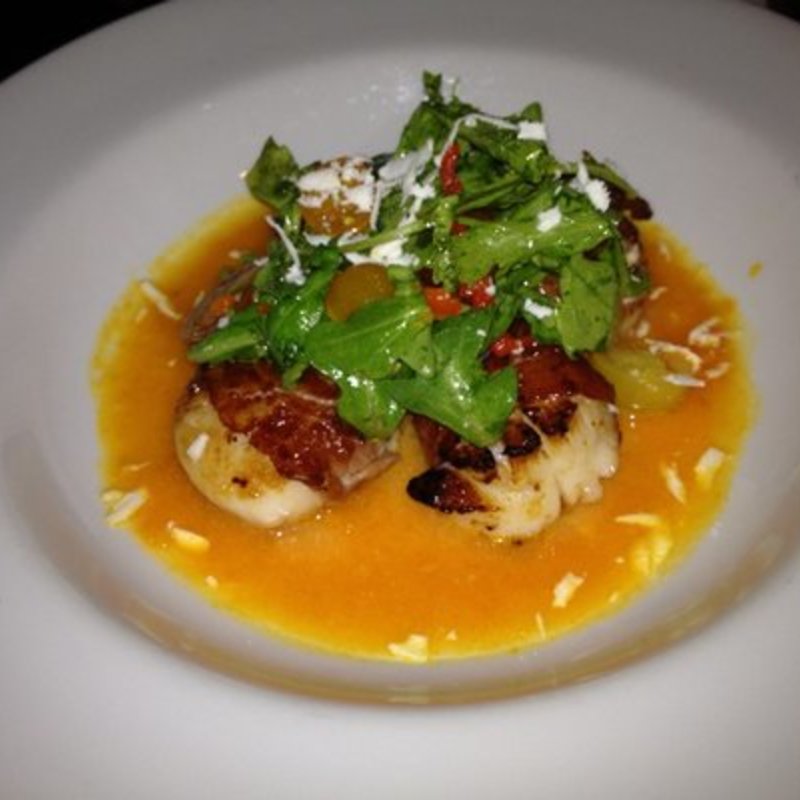 Prosciutto wrapped scallops(Union Square Cafe)