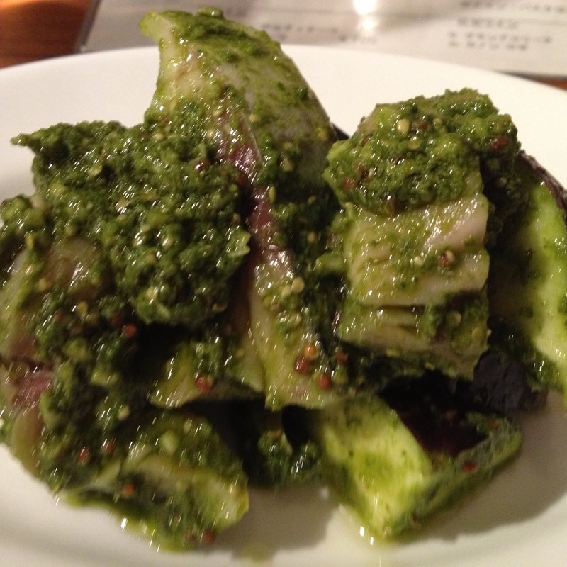 水ナスとタコのバジルソース(プチコニシ)