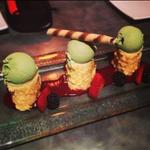 Tempura Cheesecake with Green Tea Ice Cream(Kru Restaurant)