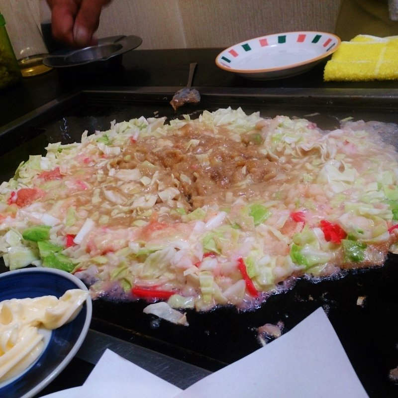 明太チーズもんじゃ(八重)