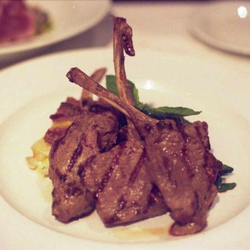 Lamb Chops Scotta Dita, Swiss Chard, and Potato(Union Square Cafe)