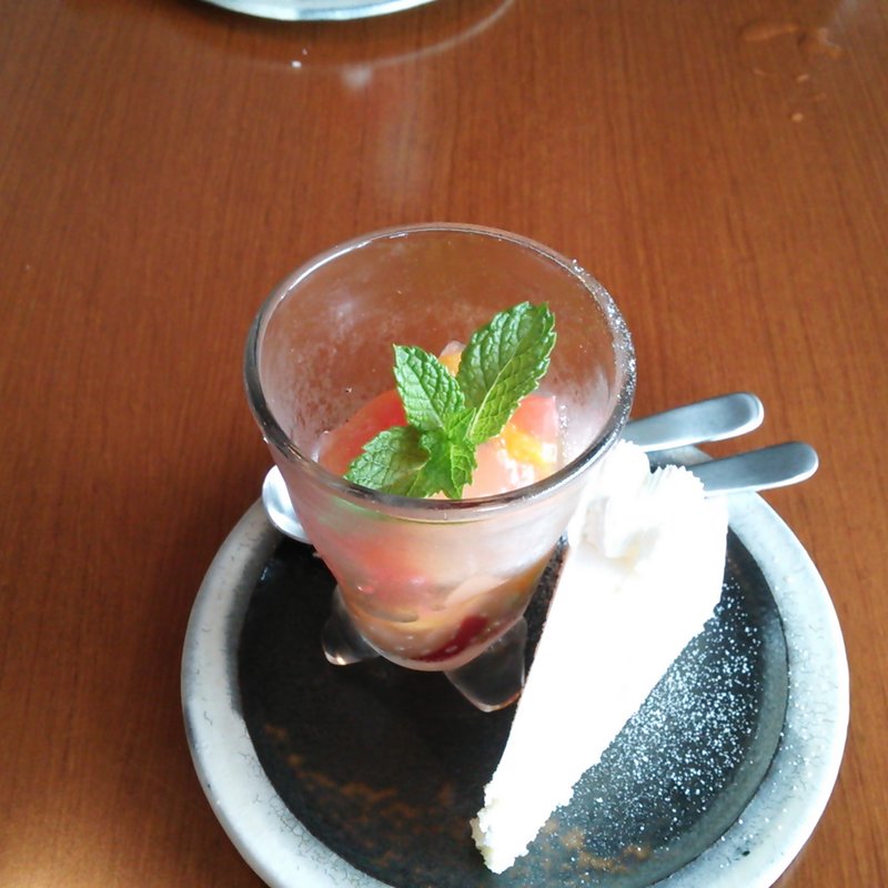 ピンクグレープフルーツのジュレ(Cafe Cocorotte)