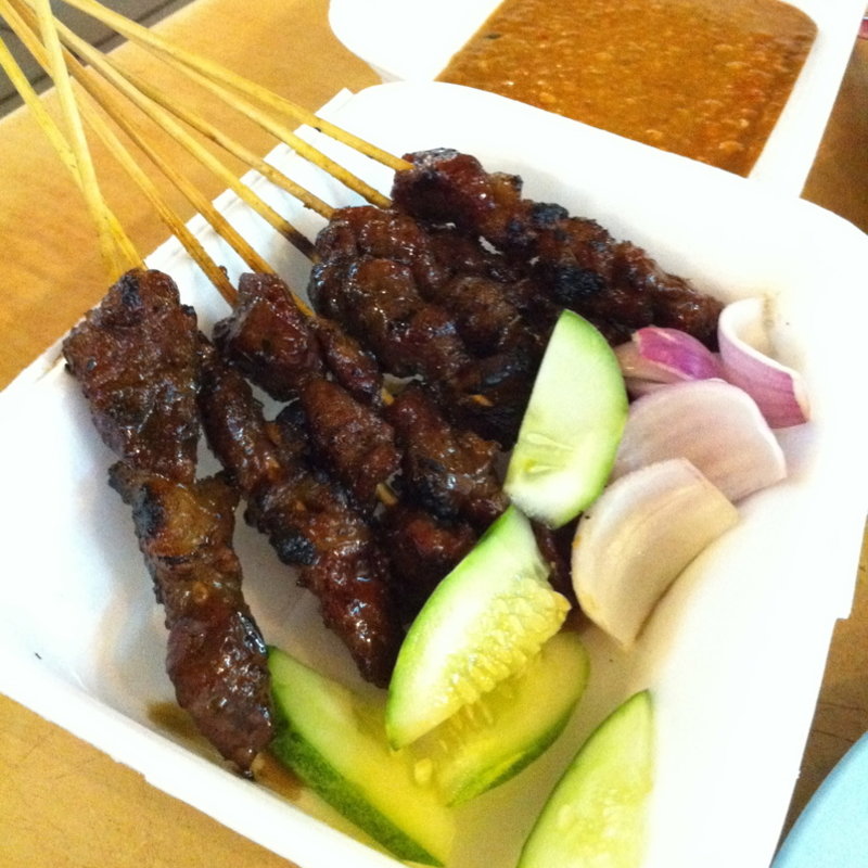 チキンとラム肉のサテー(Tang City Food Court 唐城美食中心)