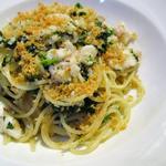 Spaghettini with Flaked Cod, Broccoli Rabe, Garlic, Chili, White Wine, and Rustic Breadcrumbs(Union Square Cafe)