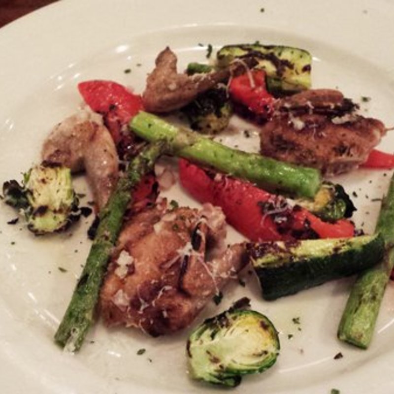 quail with grilled vegetables(Basta Pasta)