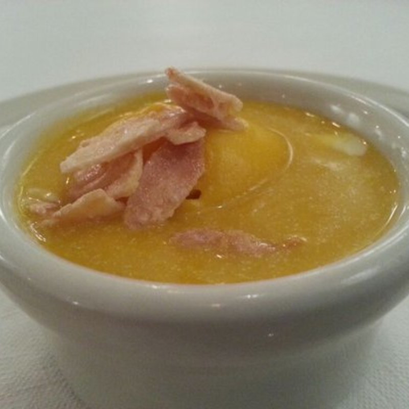 Almond gelato with pumpkin puree(Basta Pasta)