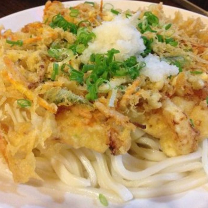 Cold Kakiage Udon(Jimbo Restaurant)