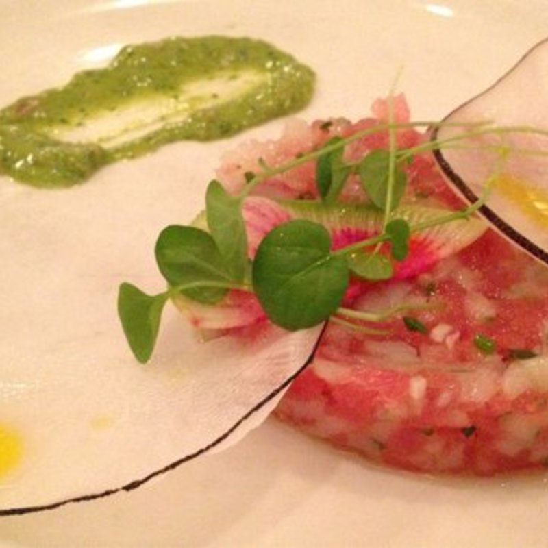 Tuna and Sea scallops tartar(Basta Pasta)