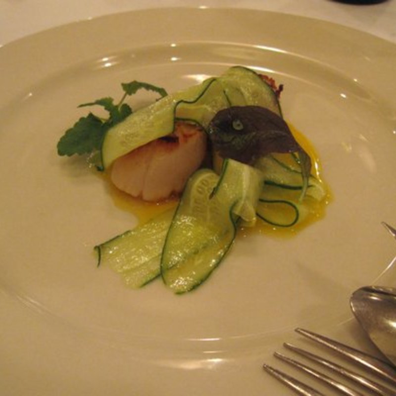 seared sea scallops(Basta Pasta)