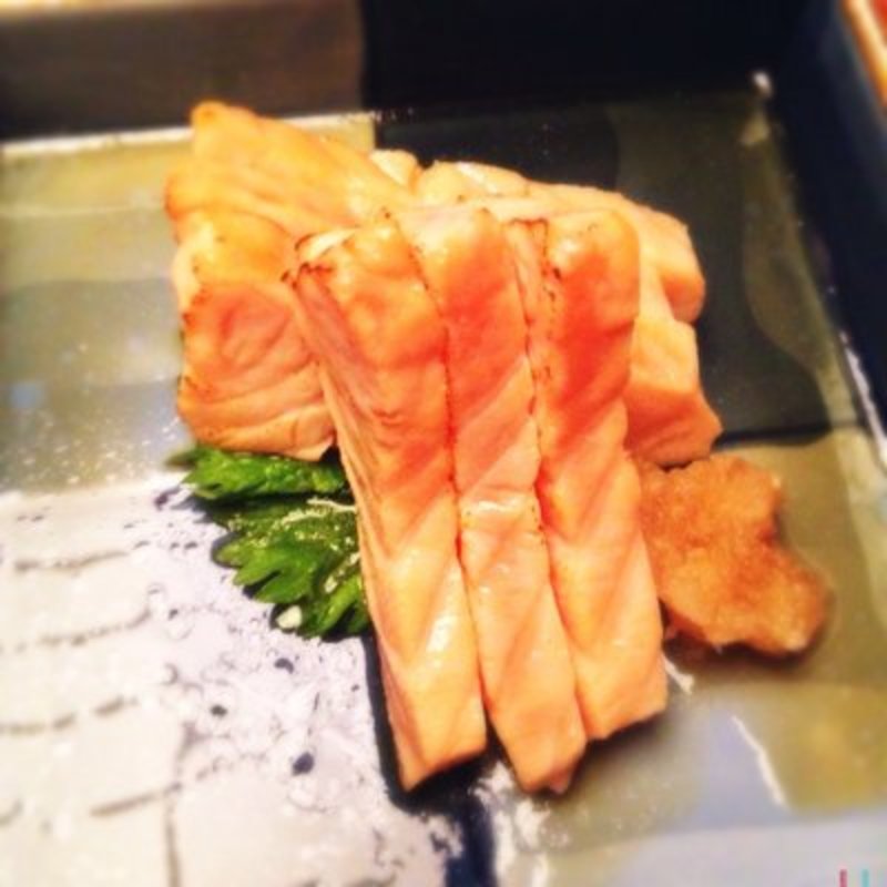 Seared tuna belly with ponzu(SOBAYA)