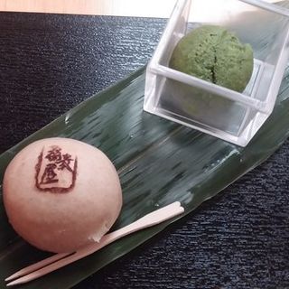 Soba Manju and Green Tea Icecream(SOBAYA)