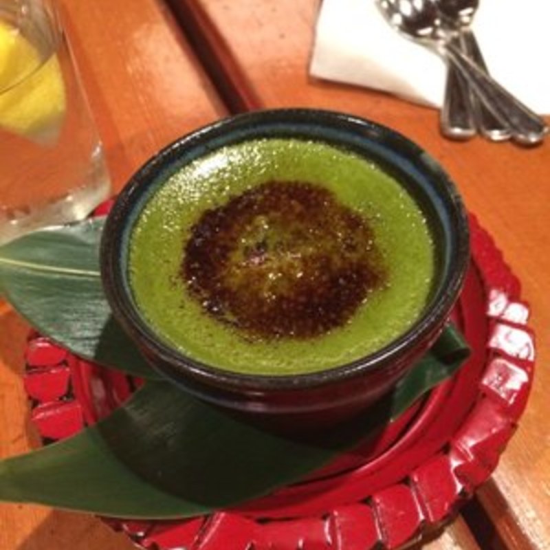 Green tea creme brûlée(SOBAYA)