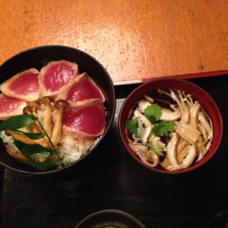 Tuna steak don and clear soup(SOBAYA)