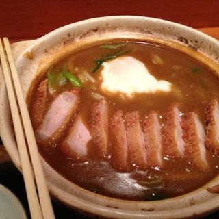 Curry udon with pork katsu(SOBAYA)