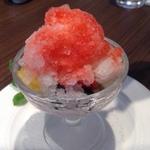 いちご味のミニかき氷(京都ホテルオークラ　ザ･ガーデン岡崎)
