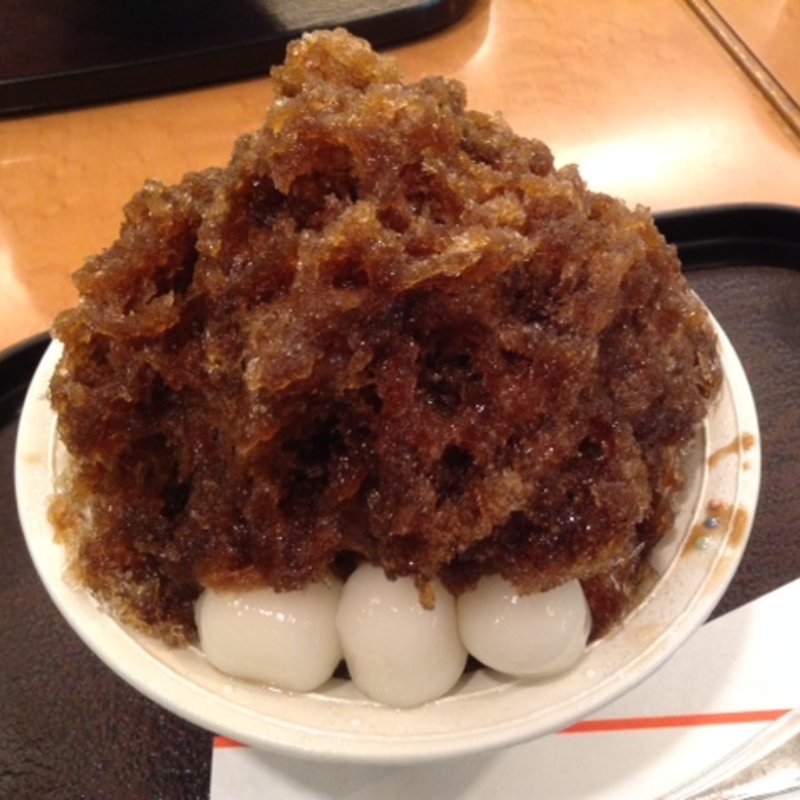 しぐれ氷　白玉トッピング(茶寮 帝塚山 季 阪急三番街店)