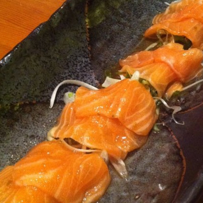 salmon carpaccio(SOBAYA)