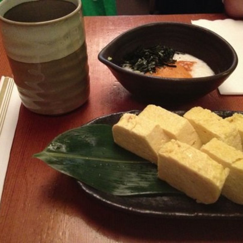 Tamago yaki and uni appetizer(SOBAYA)