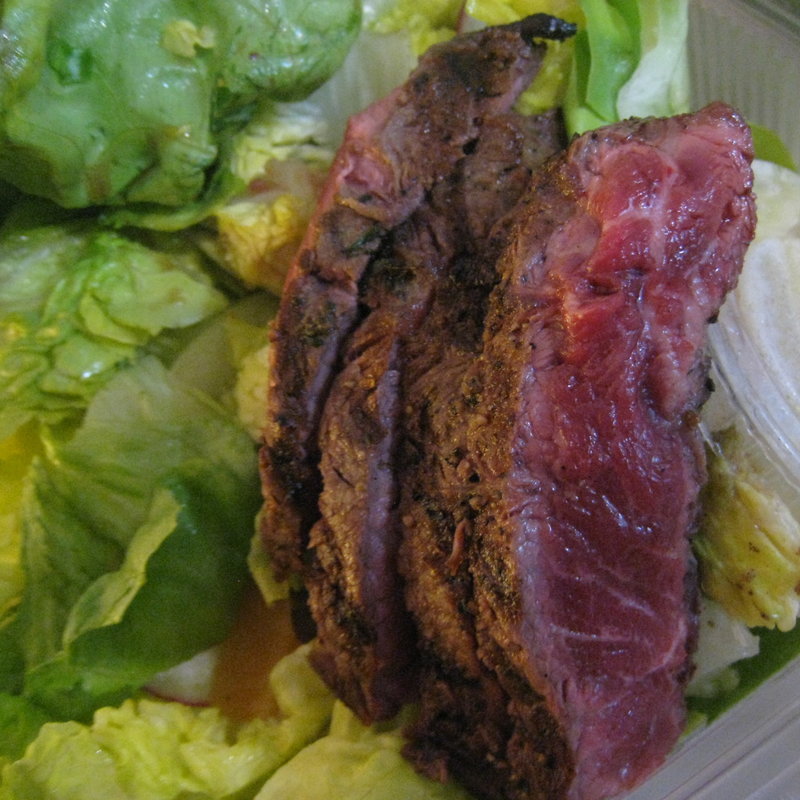 BACKYARD STEAK　w/ horseradish vinaigrette dressing(Tender Greens)