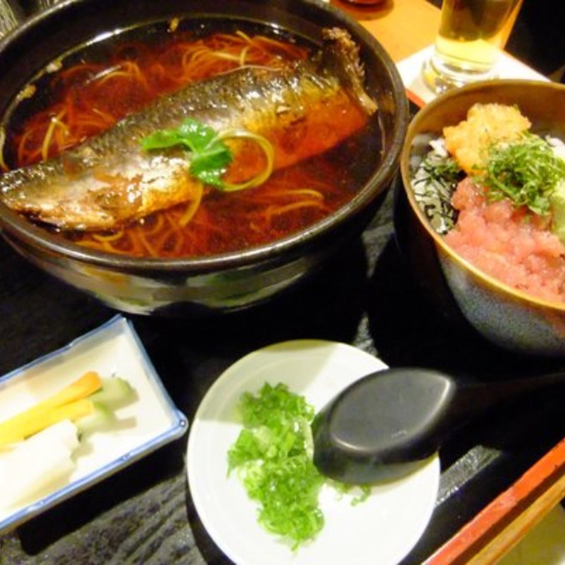 Nishin Soba with mini Tartar donburi(SOBAYA)
