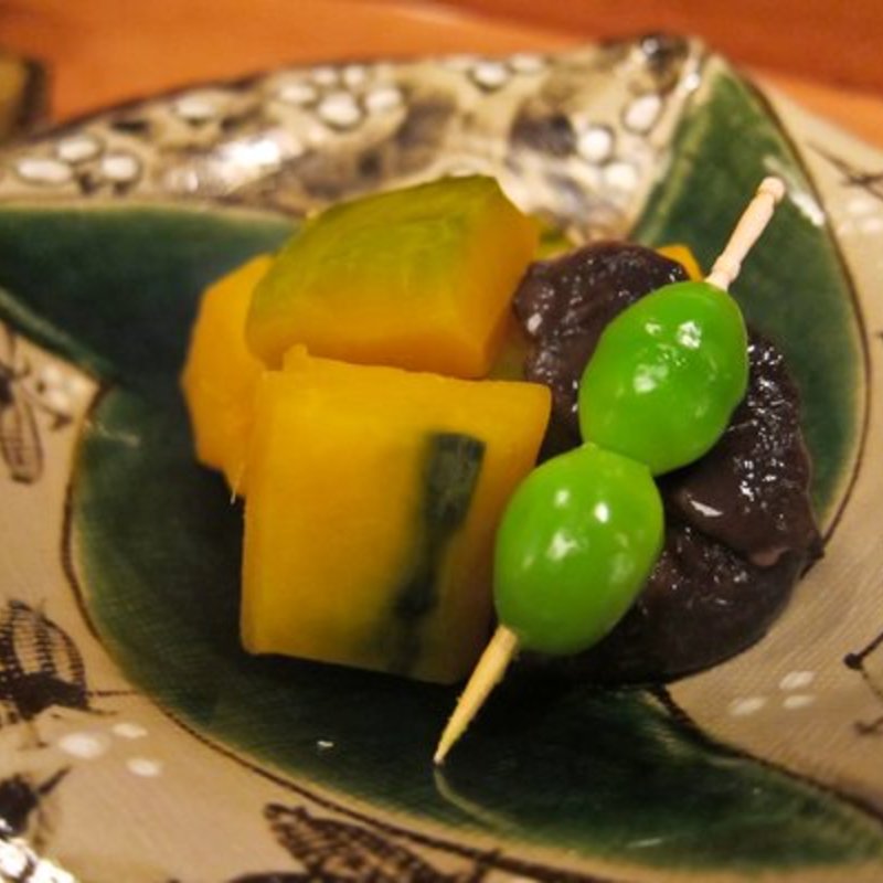 Shitake with sweet pumpkin appetizer(SOBAYA)