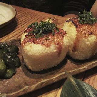 yaki onigiri (grilled rice balls)(SAKAGURA)