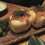 yaki onigiri (grilled rice balls)