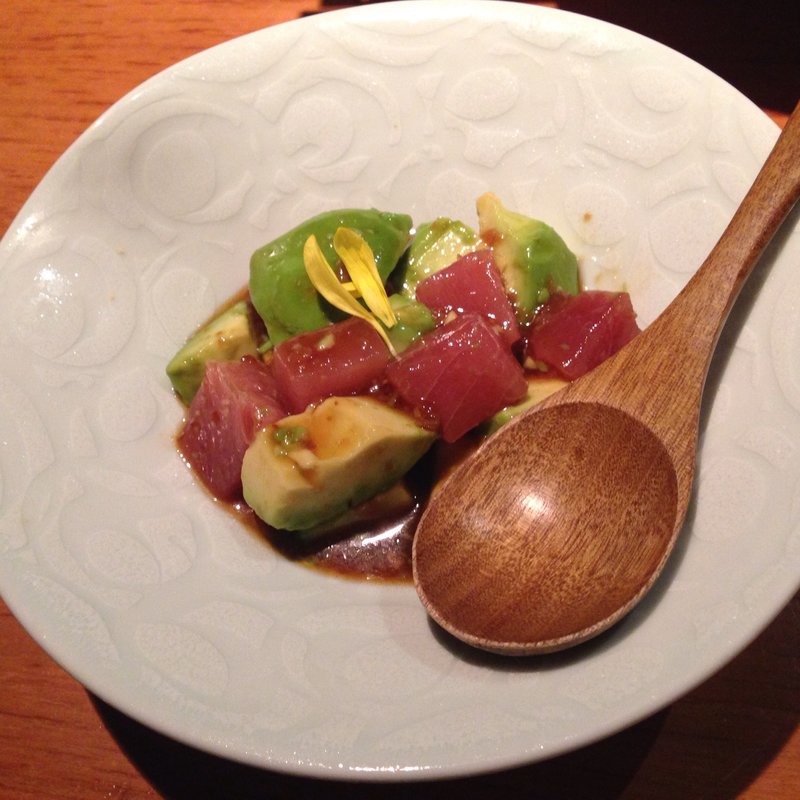 まぐろとアボカドのなめこ醤油(えん 渋谷店 )