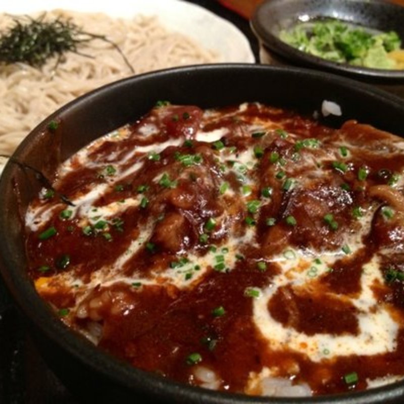 Hayashi rice with cold soba(SAKAGURA)