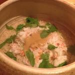 Piping hot snow crab rice with crab butter