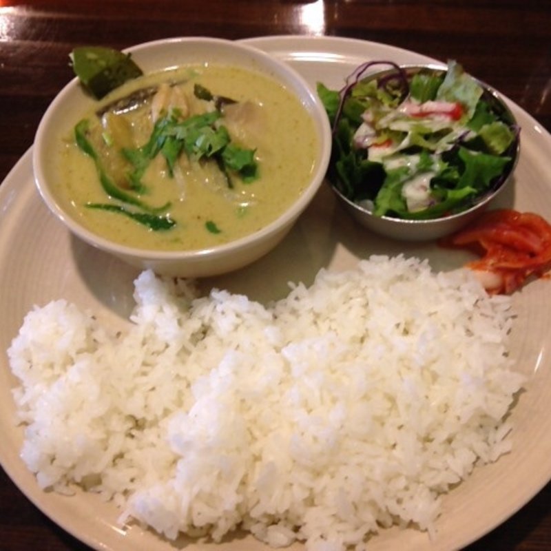タイ・グリーンカリーセット(Spicy cafe RAJA)