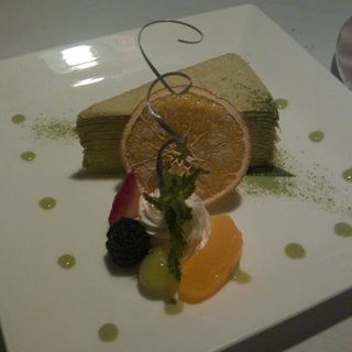 Green Tea Crepe Cake(Megu)